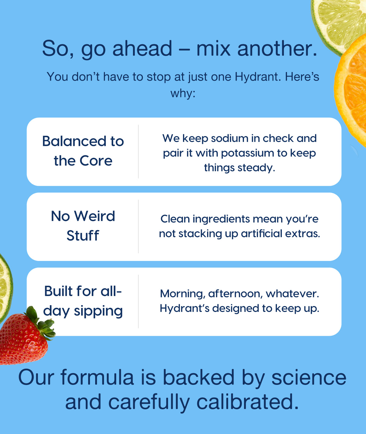 Hydrant - Balanced to the Core - science-backed formula